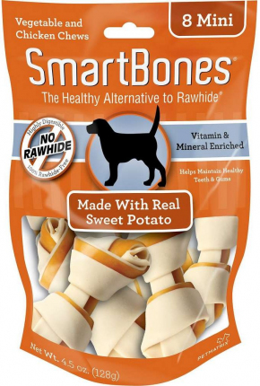 Smartbones Sweet Potato Mini - 8 Unidades para perro